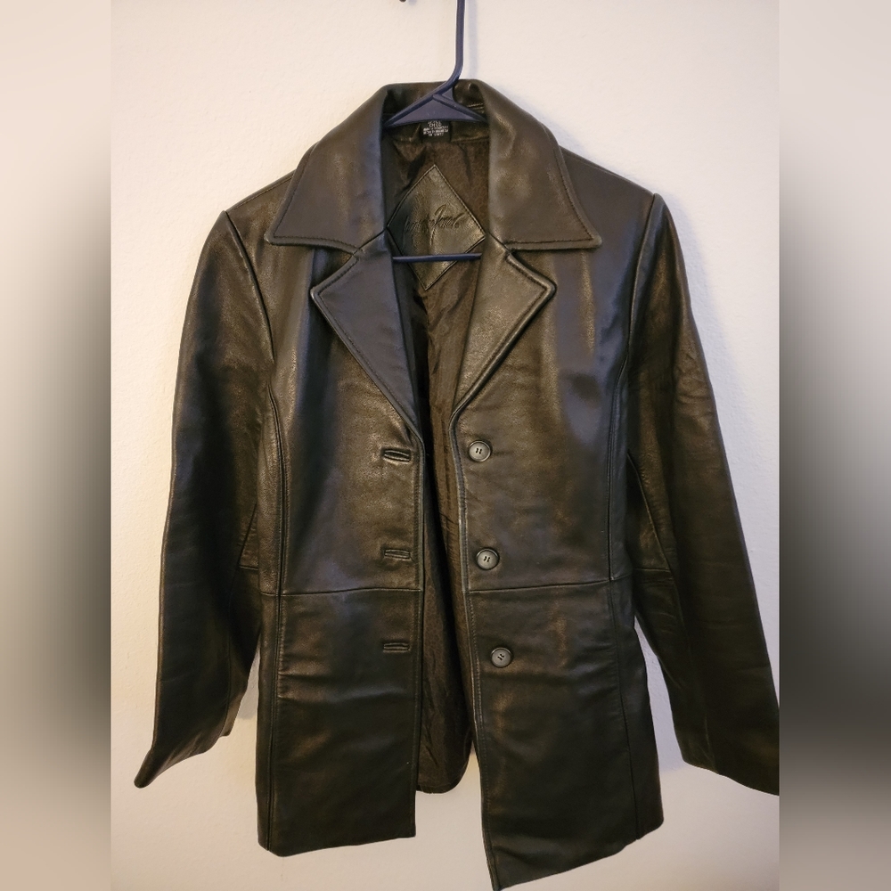 Jacqueline Ferrar Leather Jacket Petite Chico